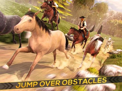 Cowboys Horse Racing Derby - Gameplay image of android game