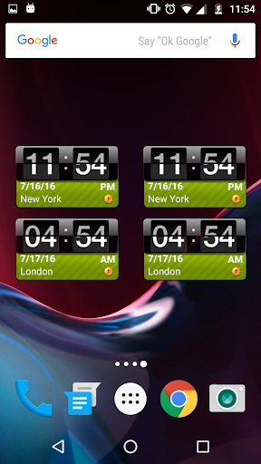 ⏰Dual Clock Widget - Image screenshot of android app