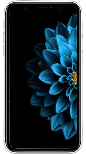 HD Wallpaper Black Blue - Image screenshot of android app