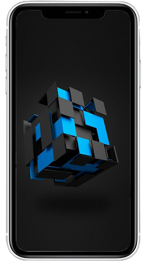 HD Wallpaper Black Blue - Image screenshot of android app