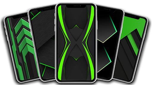 HD Wallpaper Black Green - Image screenshot of android app