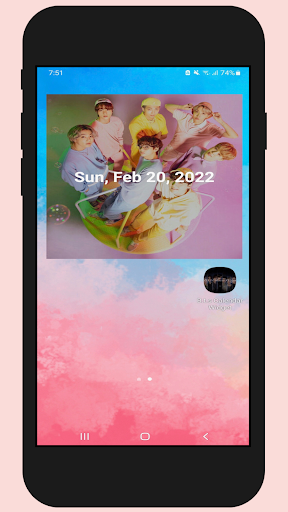 B.t.s Calendar Widget - Image screenshot of android app