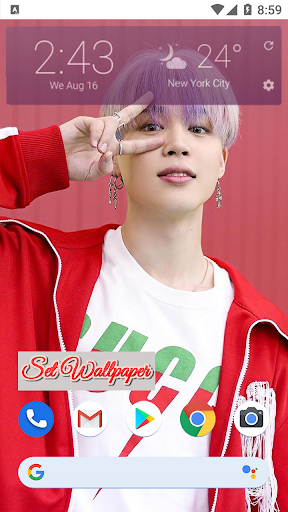 Park Jimin BTS Fake Call - Image screenshot of android app