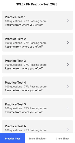 NCLEX PN - عکس برنامه موبایلی اندروید