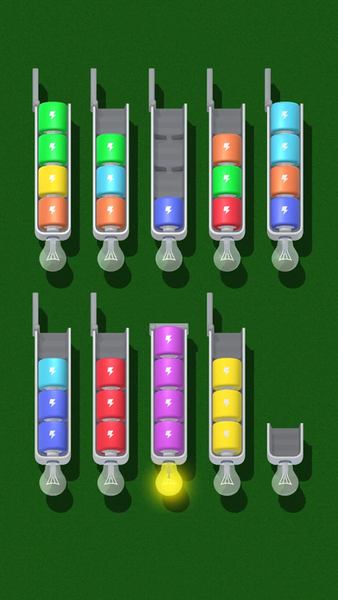 Battery Sort 3D - Gameplay image of android game