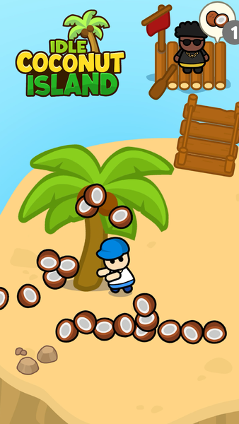 Idle Coconut Island - عکس بازی موبایلی اندروید