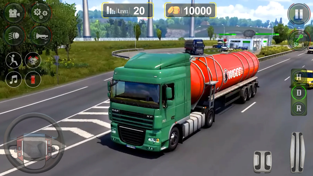 US Heavy Truck Simulator Games - Gameplay image of android game