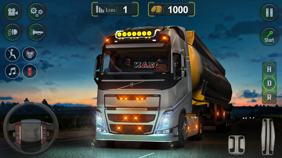 US Heavy Truck Simulator Games - Gameplay image of android game