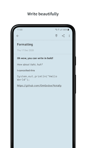 Notally - Minimalist Notes - Image screenshot of android app