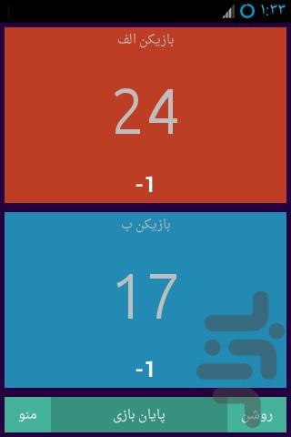 اسکور بورد نوروز - عکس برنامه موبایلی اندروید