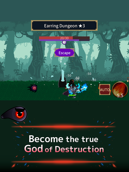 AFK God of Destruction IdleRPG - Gameplay image of android game