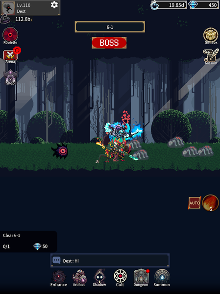 AFK God of Destruction IdleRPG - Gameplay image of android game