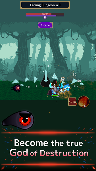 AFK God of Destruction IdleRPG - Gameplay image of android game
