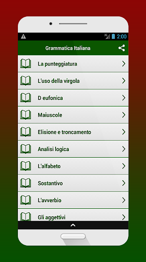 Grammatica Italiana - Image screenshot of android app