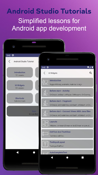 Learn Android Studio & Java - عکس برنامه موبایلی اندروید