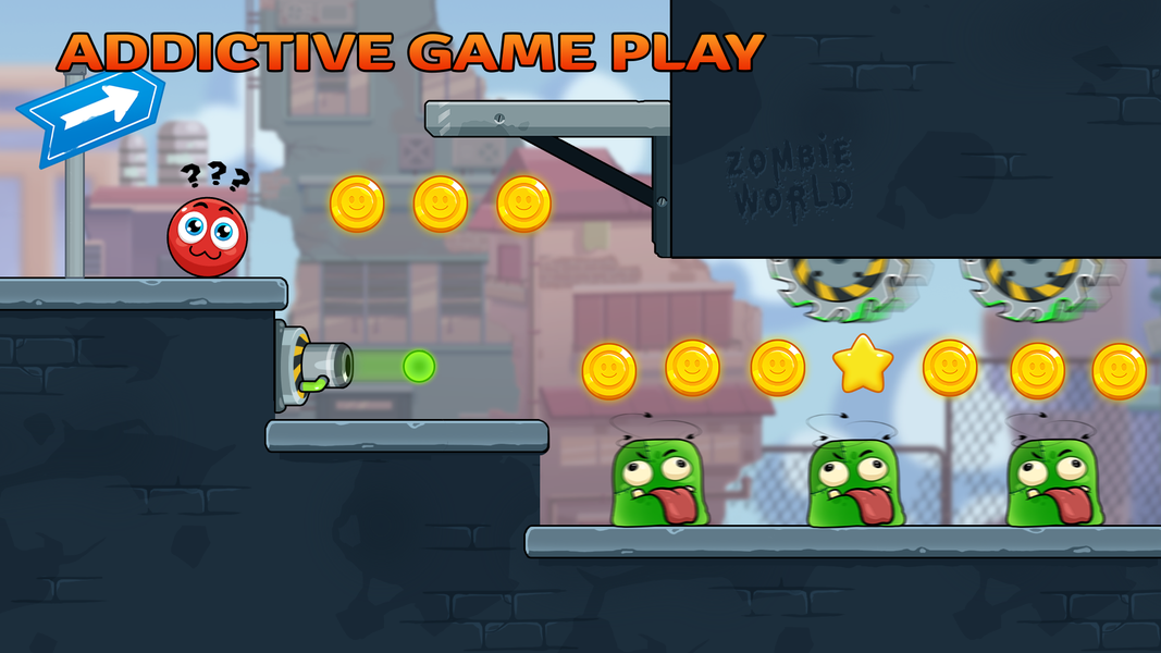 Ball Hero: Zombie city - عکس بازی موبایلی اندروید