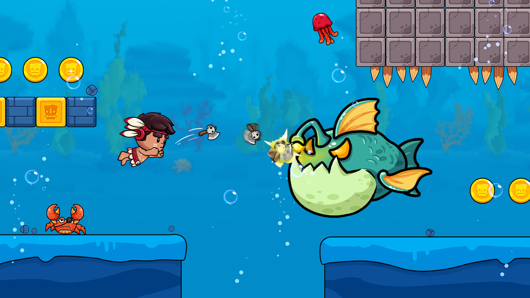 Super Jungle Bros: Tribe Boy - Gameplay image of android game