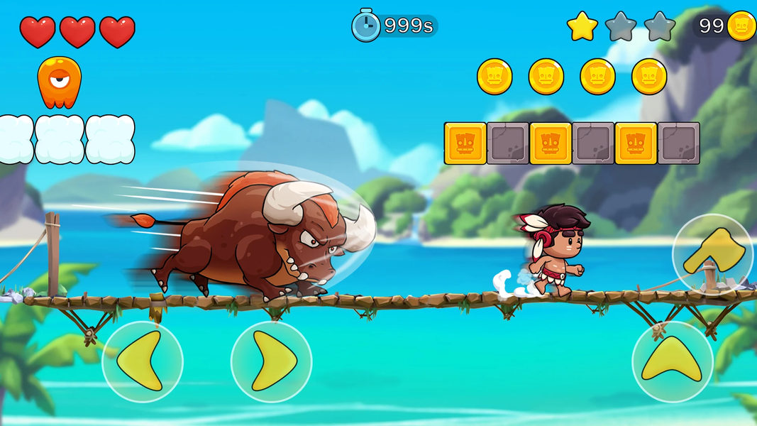 Super Jungle Bros: Tribe Boy - Gameplay image of android game