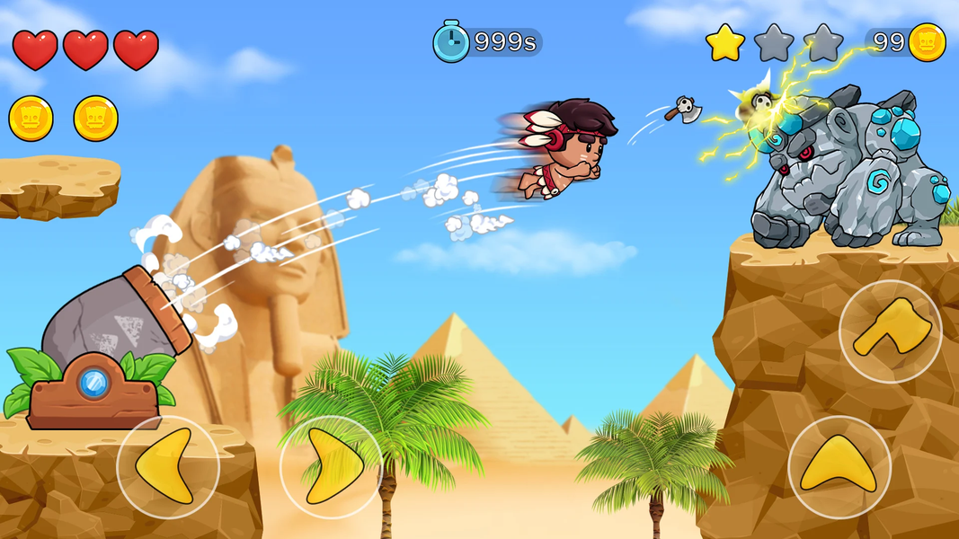 Super Jungle Bros: Tribe Boy - Gameplay image of android game