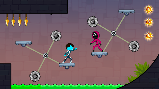 Stickman Red boy and Blue girl – آدمک آبی و آدمک قرمز - عکس بازی موبایلی اندروید