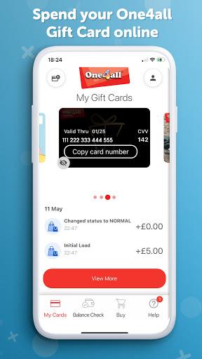 One4all Digital Wallet - Image screenshot of android app