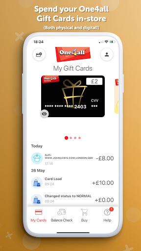 One4all Digital Wallet - Image screenshot of android app