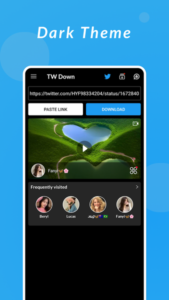 Download Twitter Videos - GIF - Image screenshot of android app
