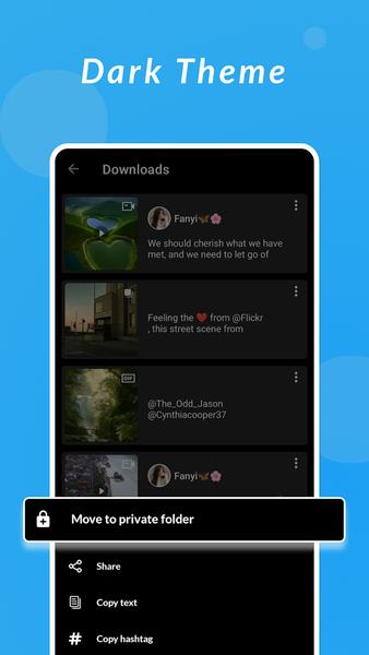Download Twitter Videos - GIF - Image screenshot of android app