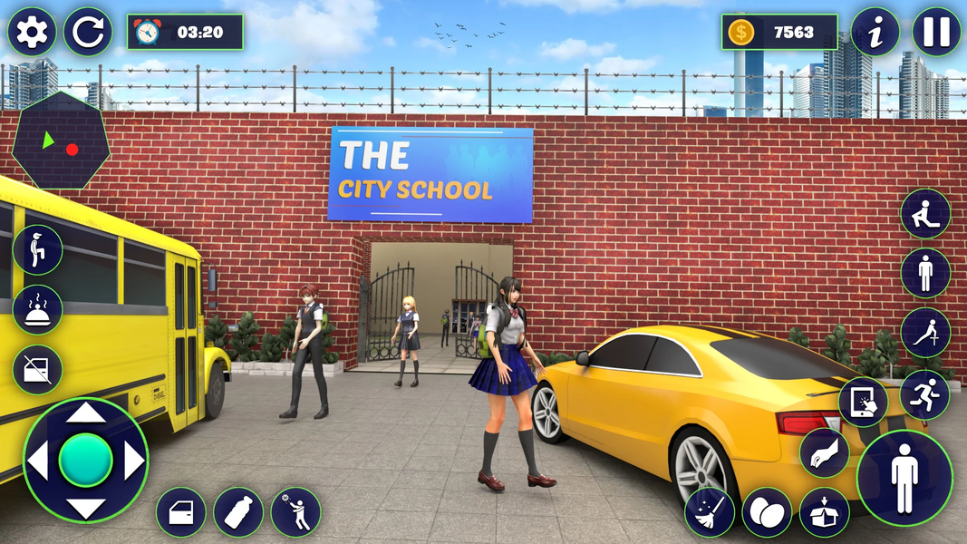 School Girl Life Simulator 3D - Gameplay image of android game