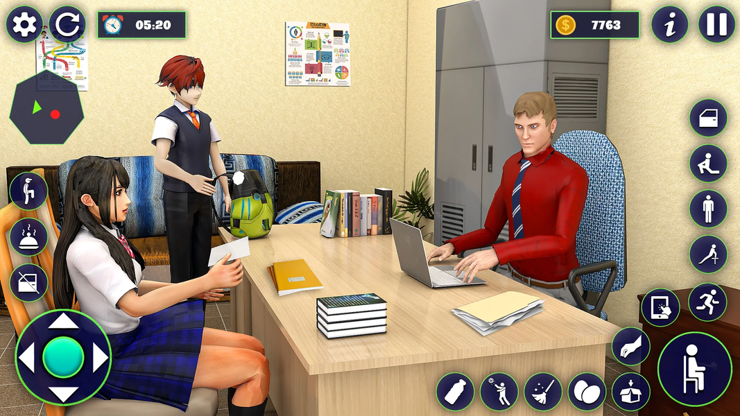 School Girl Life Simulator 3D - Gameplay image of android game