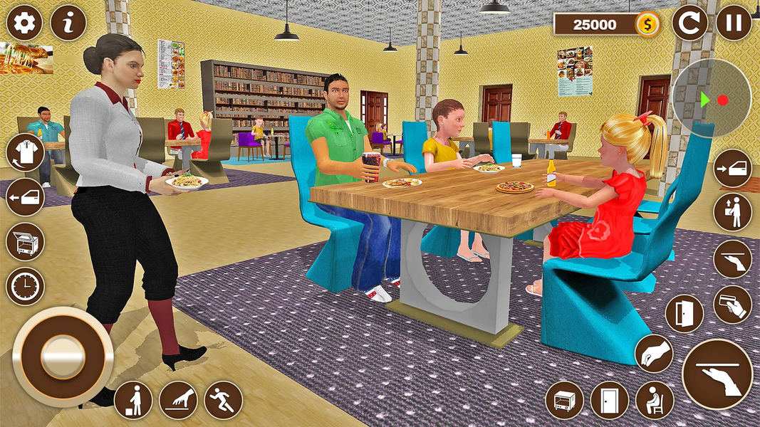 Hotel Manager Waitress Games - Gameplay image of android game