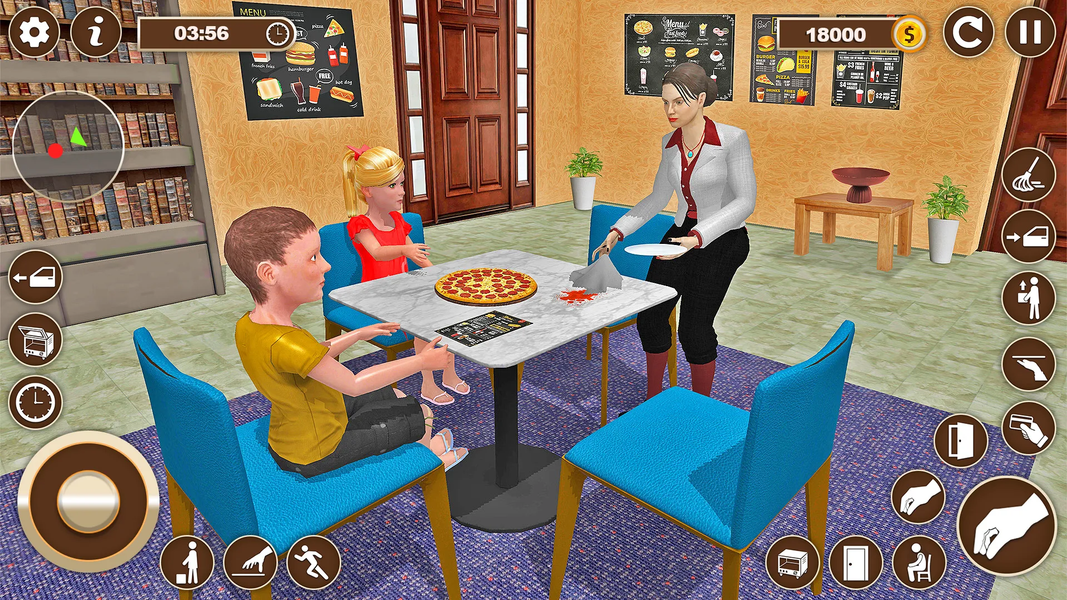 Hotel Manager Waitress Games - Gameplay image of android game