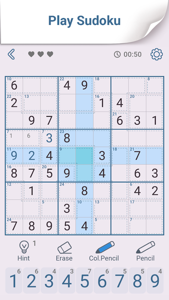 Killer Sudoku: Brain Puzzles - Gameplay image of android game