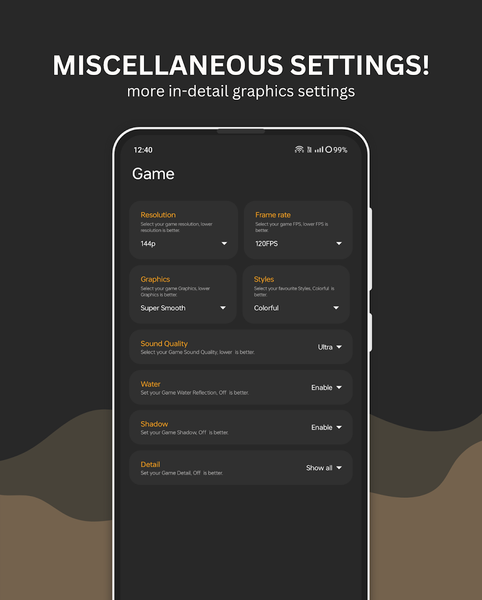 Battle GFX Tool - PUB & BGM - Image screenshot of android app