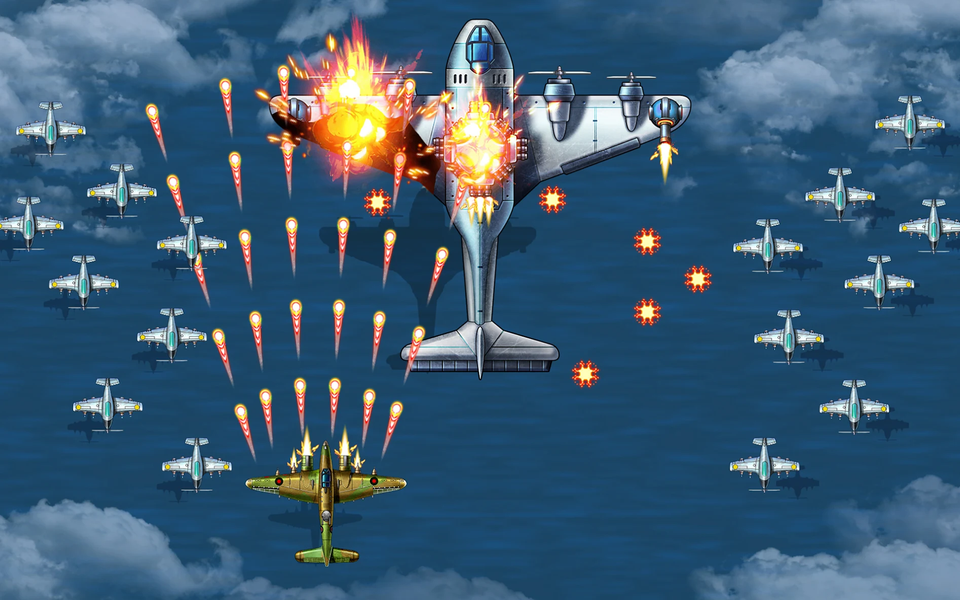 1941 AirAttack: Airplane Games - Gameplay image of android game