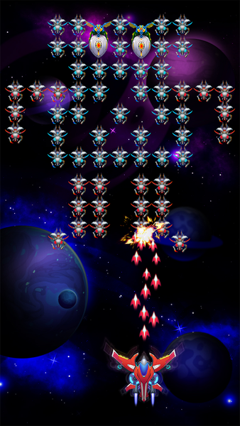 Alien Shooter: Galaxy Invaders - Gameplay image of android game