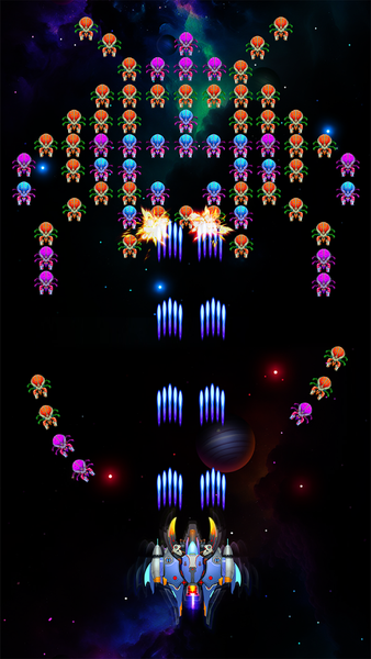 Alien Shooter: Galaxy Invaders - Gameplay image of android game