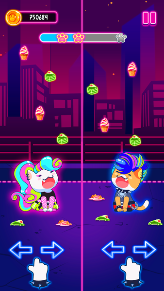 Duet Pet Race: EDM Beat Battle - Gameplay image of android game
