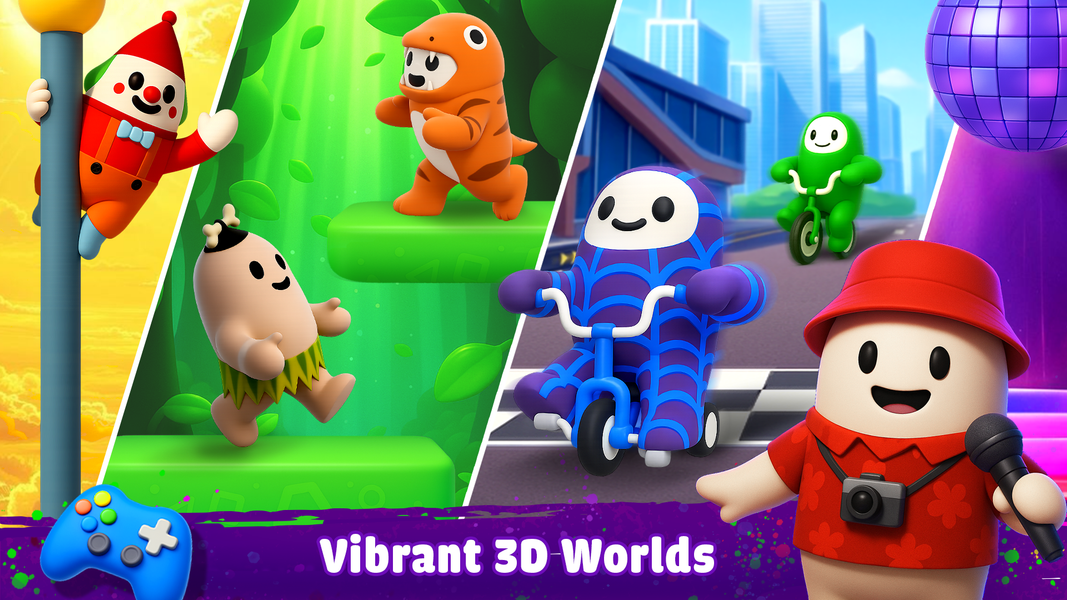 Party Game Hub 3D: 1234 Player - Gameplay image of android game