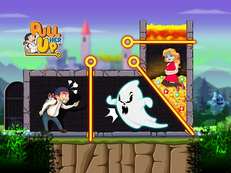 Pull Pin Puzzle: Rescue Girl - عکس بازی موبایلی اندروید