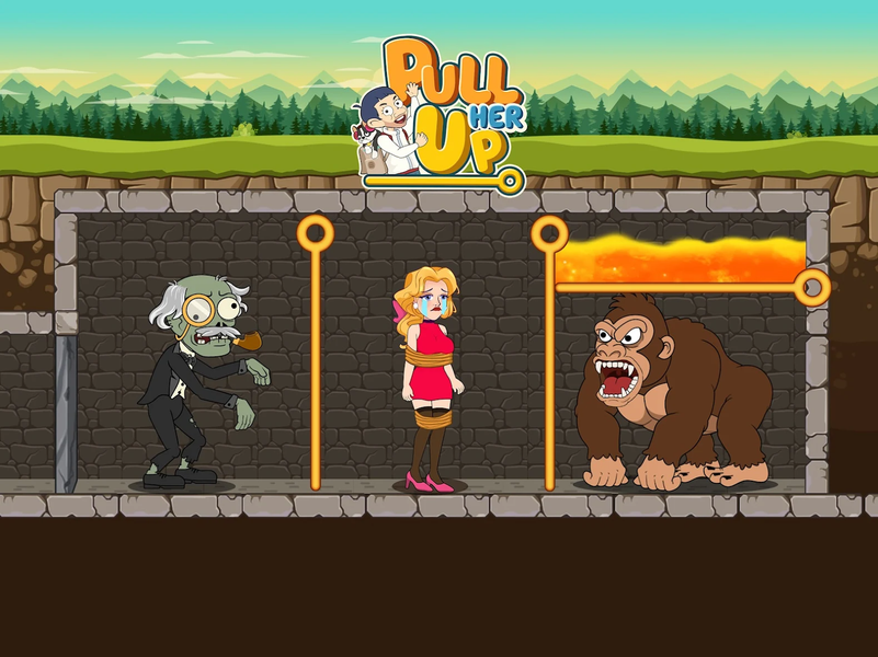 Pull Pin Puzzle: Rescue Girl - عکس بازی موبایلی اندروید