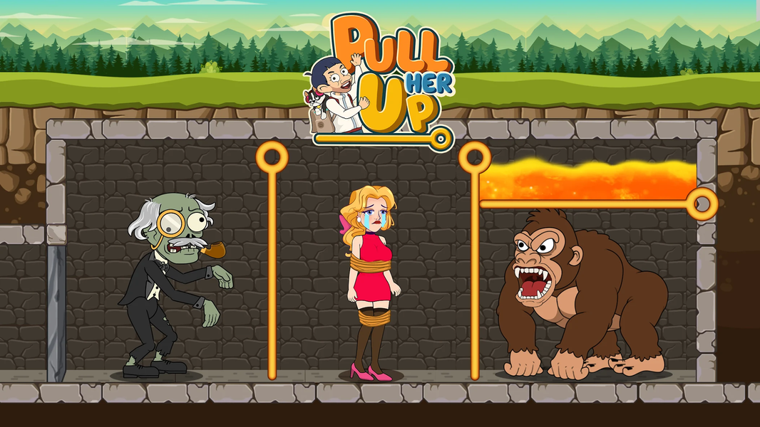 Pull Pin Puzzle: Rescue Girl - عکس بازی موبایلی اندروید