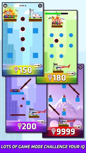 Rope Hero Rescue: Brain Game - Gameplay image of android game