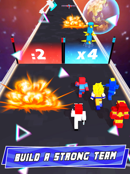 Hero Craft 3D: Run & Battle - Gameplay image of android game