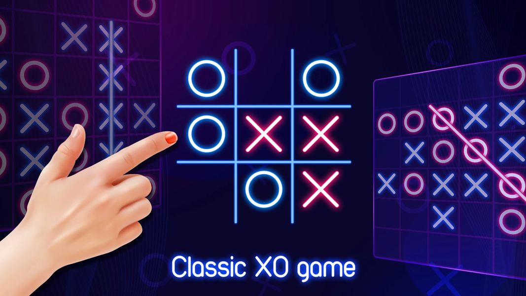 Tic Tac Toe 2 Player XO Games - Gameplay image of android game