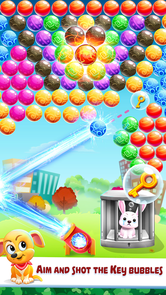 Bubble Shooter - Pooch Pop - Gameplay image of android game