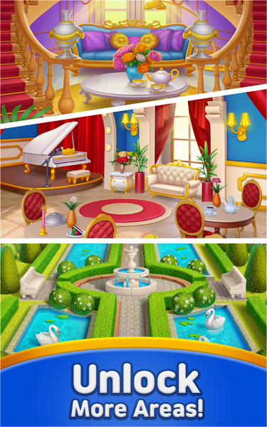 Merge Hotel : Makeover Design - Gameplay image of android game