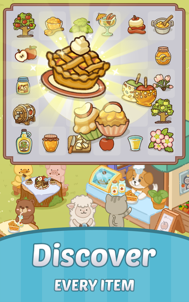 Merge Cartoon : Renovate Town - Gameplay image of android game