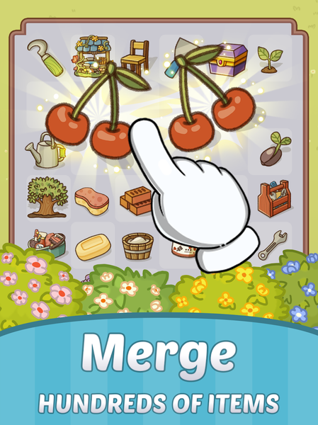 Merge Cartoon : Renovate Town - Gameplay image of android game