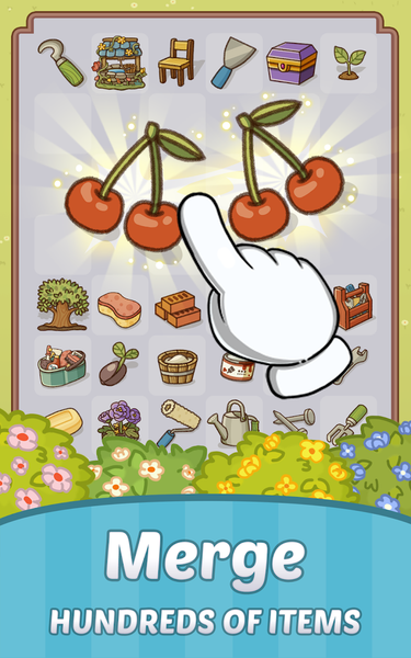 Merge Cartoon : Renovate Town - Gameplay image of android game